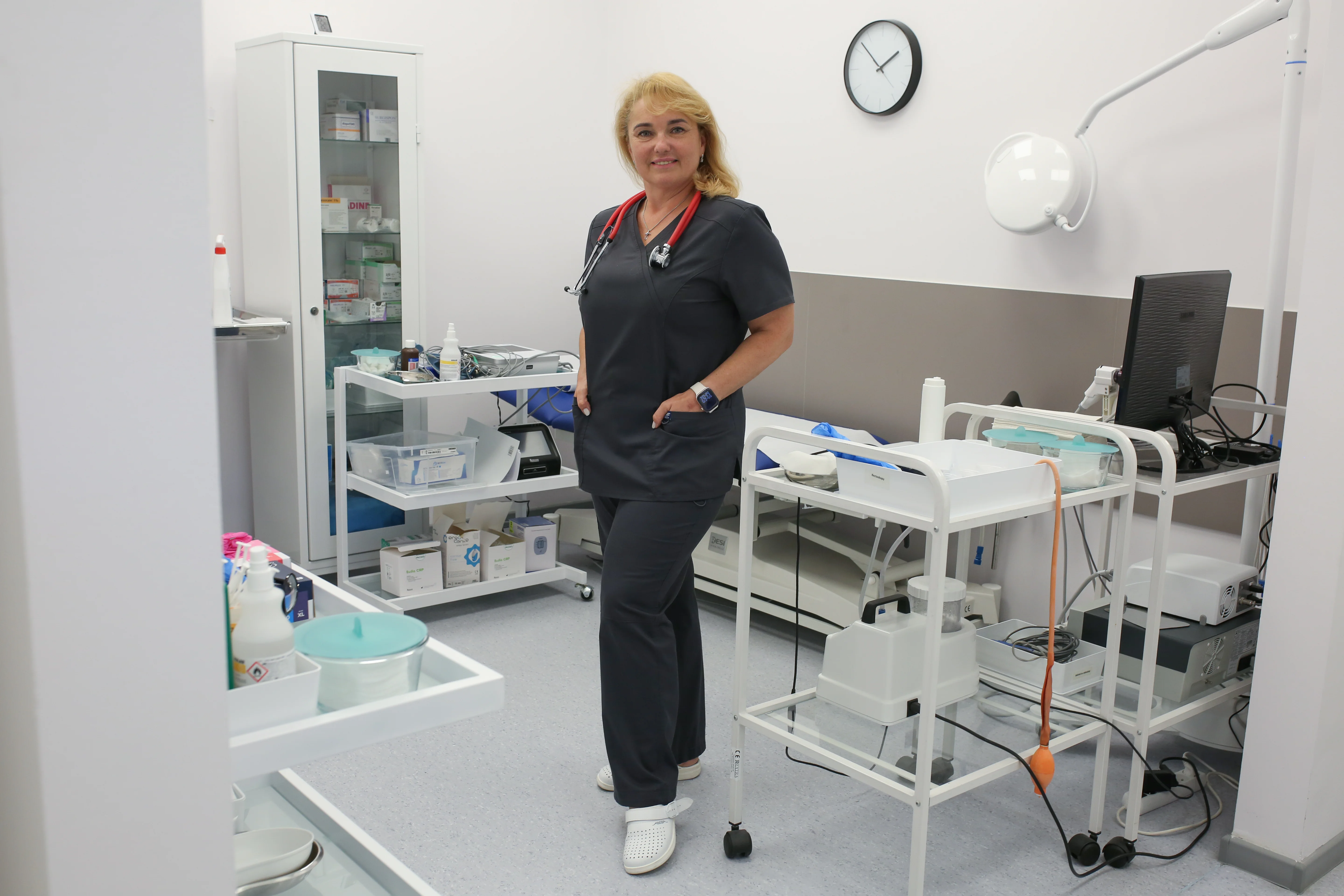 Internistka Olga Metelská v ambulancii