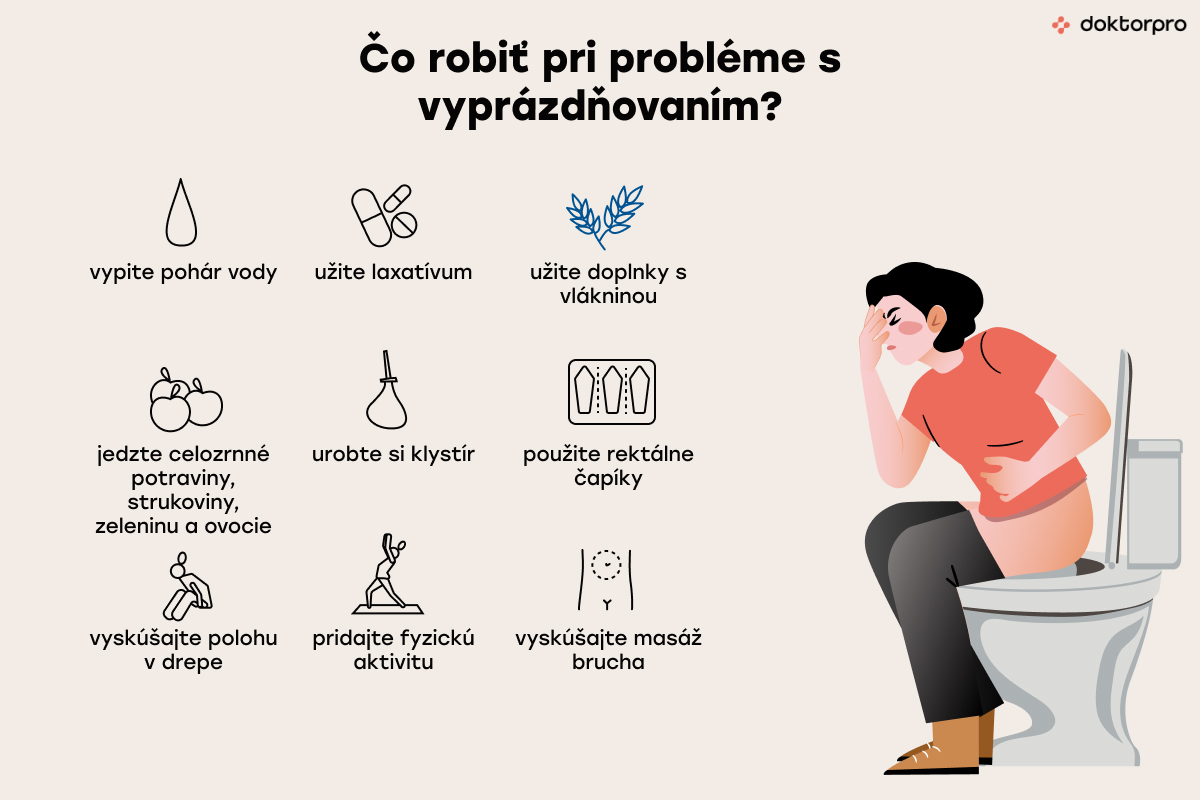 Čo robiť pri probléme s vyprázdňovaním?