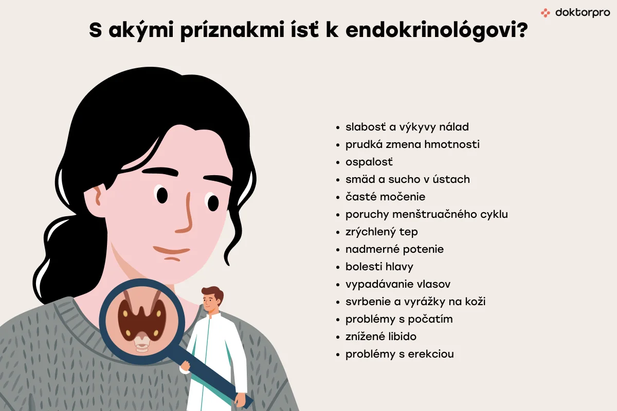 S akými príznakmi ísť k endokrinológovi?