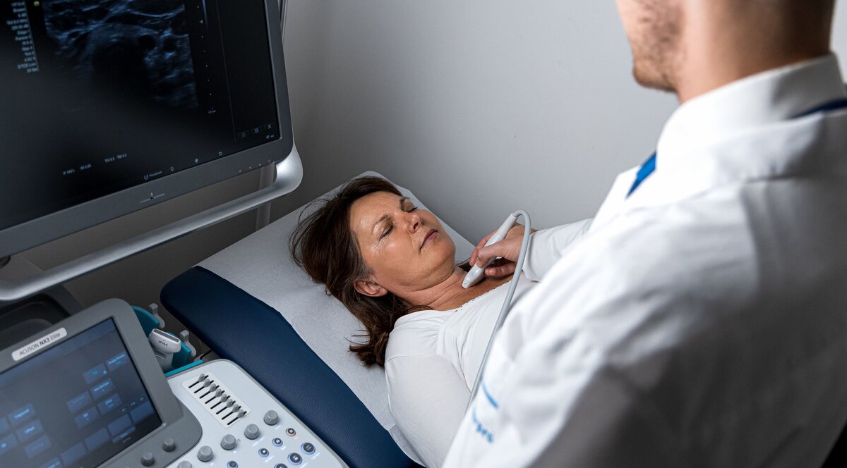 Čo zobrazuje ultrazvukové vyšetrenie štítnej žľazy?